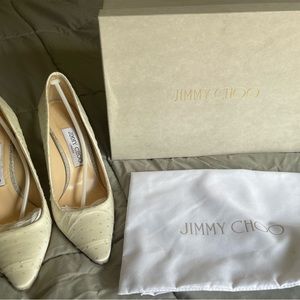 Jimmy Choo Romy 100 White/Silver